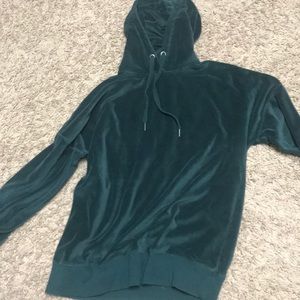 NWOT velvet hoodie